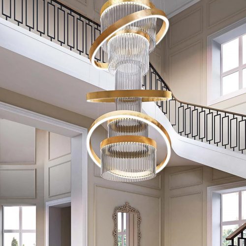 Marchetti-illuminazione-Ice-suspension-gold-leaf