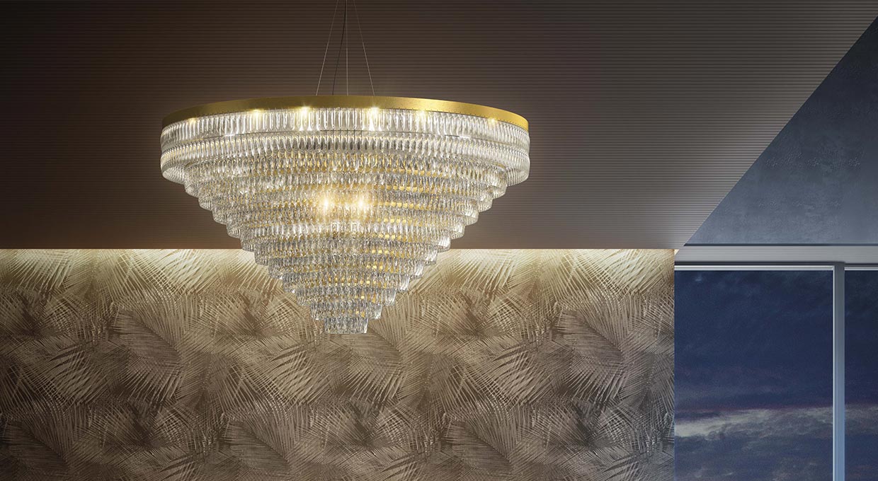 Marchetti Illuminazione suspension lamp Niagara composition main