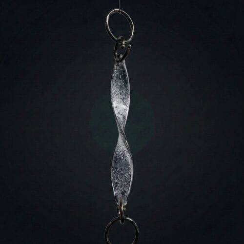 CHARME-V TRANSPARENT DEW - BLACK NICKEL RINGS