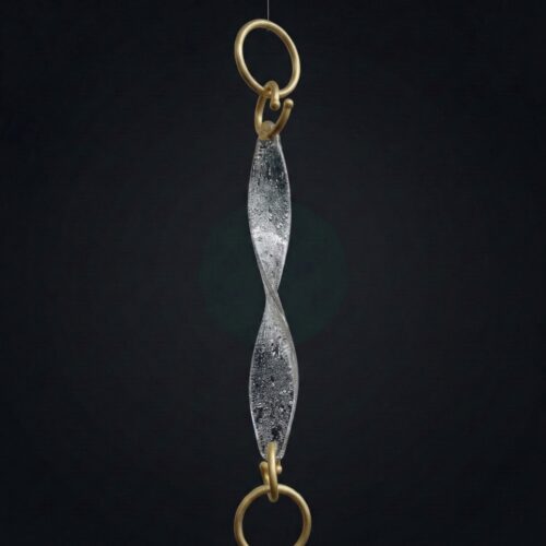 CHARME-V TRANSPARENT DEW - SATIN GOLD RINGS