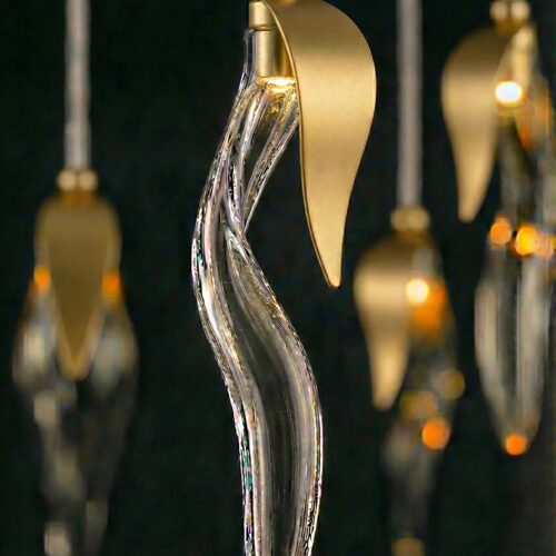 decollete oro satinato